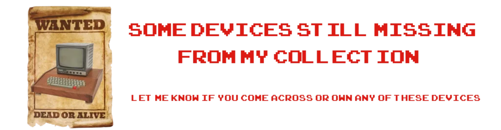 Wanted - list of old devices I don't have